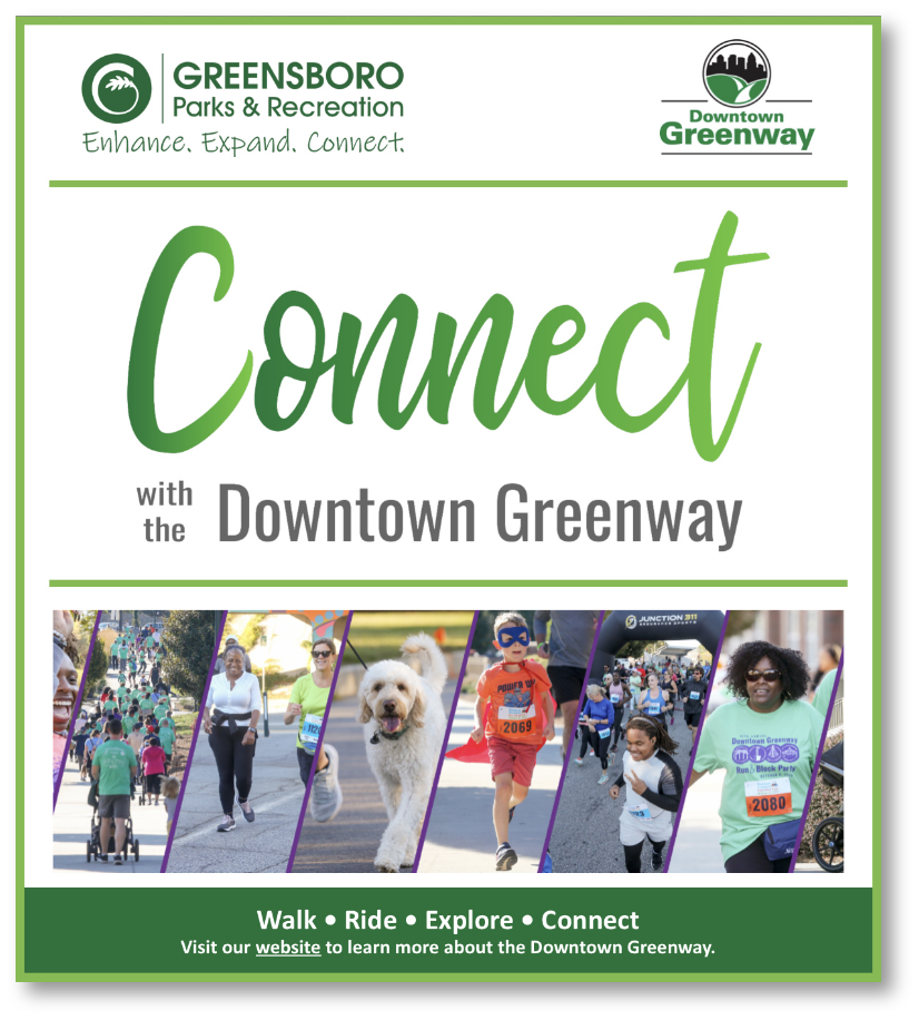 Screenshot of the Downtown Greenway email newsletter