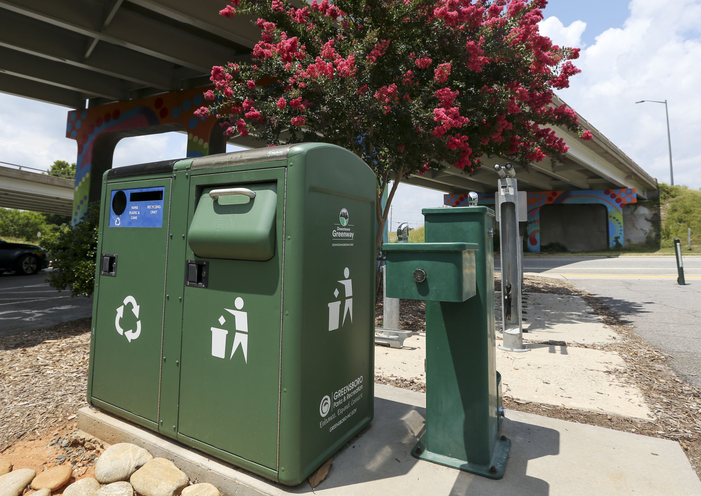 Downtown Greenway Big Belly Trash Compactors