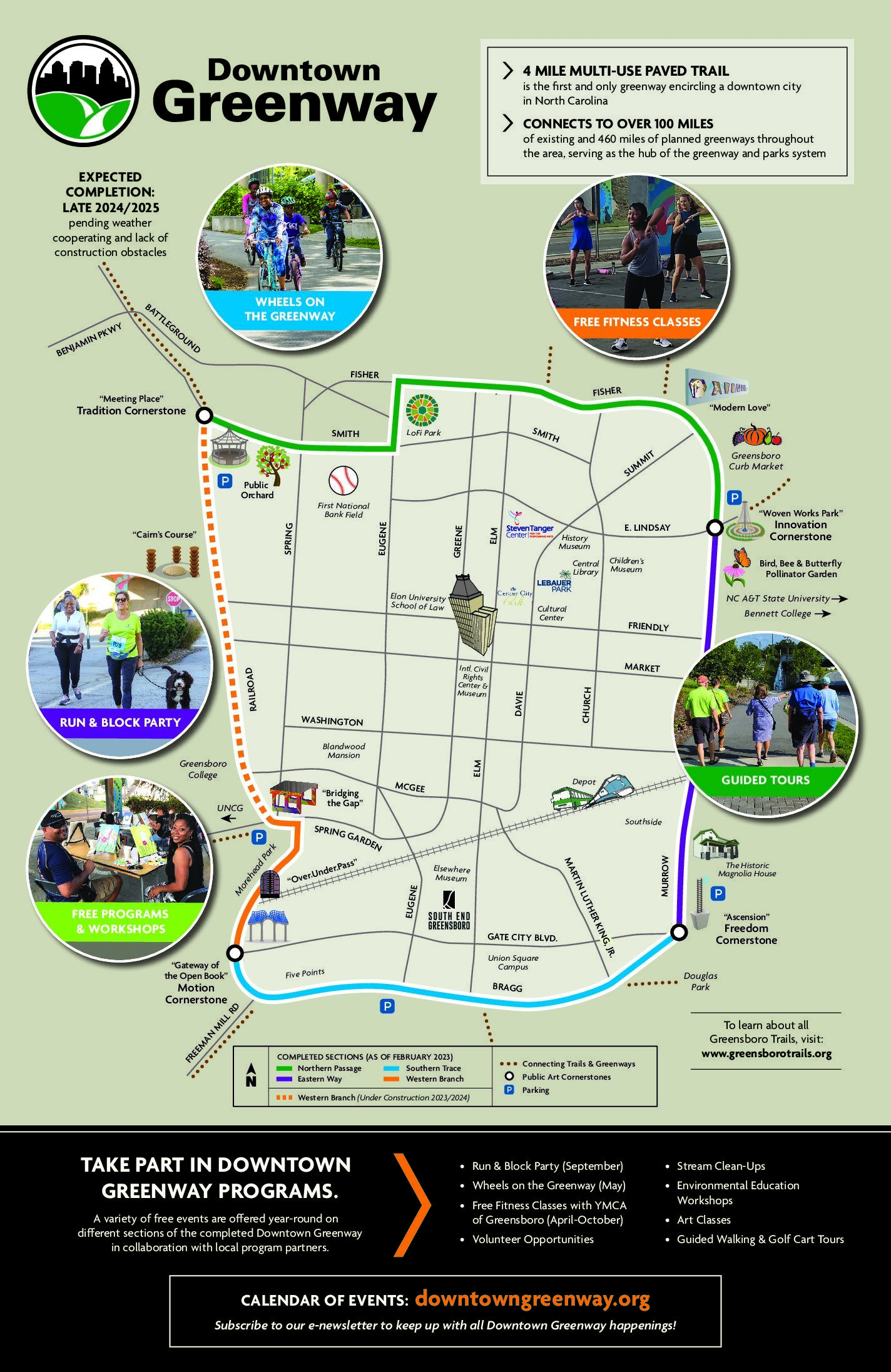 Greensboro Downtown Greenway Brochure