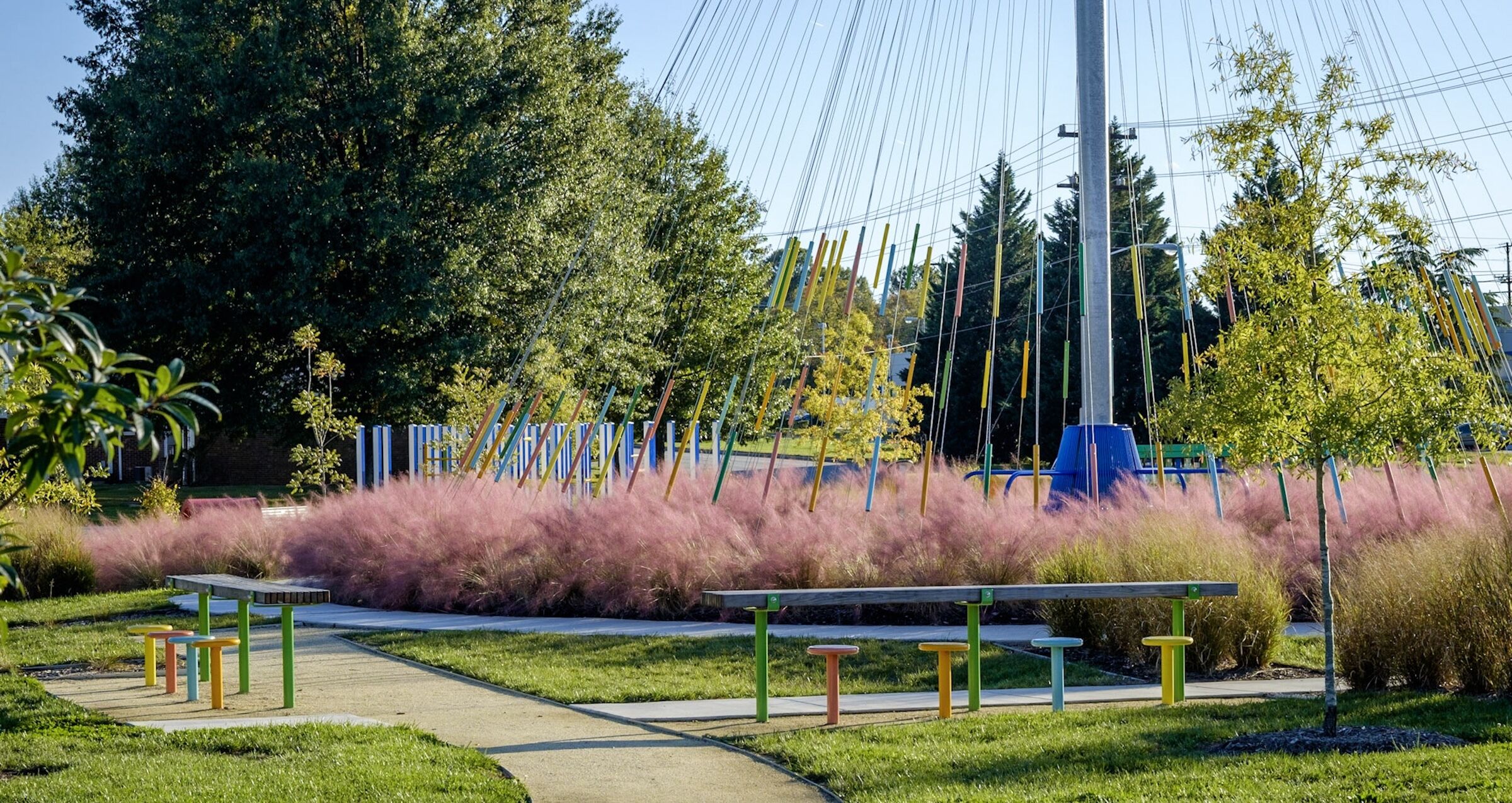 Woven Works park on the Downtown Greenway